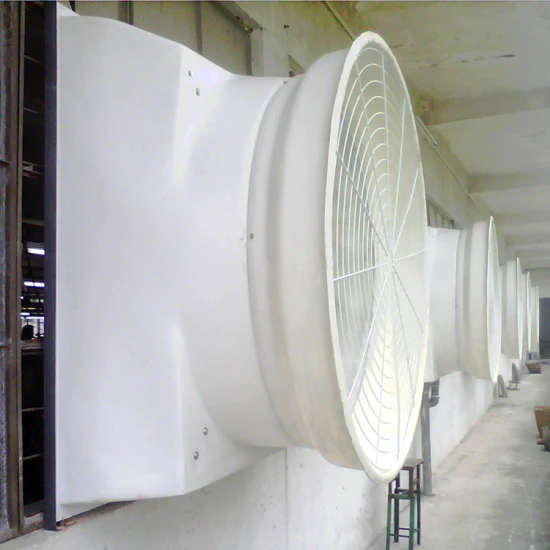 ODM OEM Design personalizado Torre de resfriamento de estufa Cone de exaustão Ventilador FRP de fibra de vidro